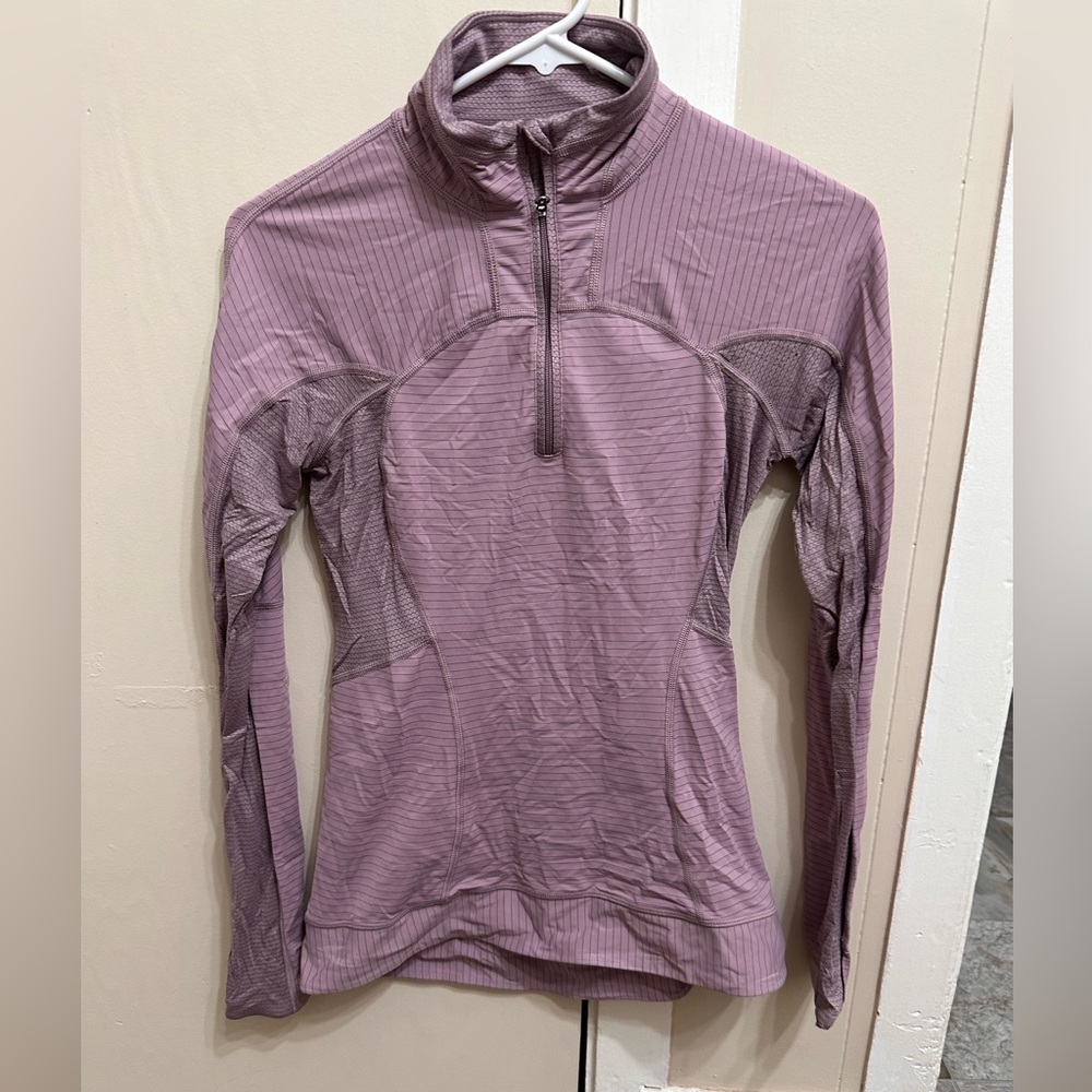 lululemon athletica Mauve Quarter-Zip Sweatshirt